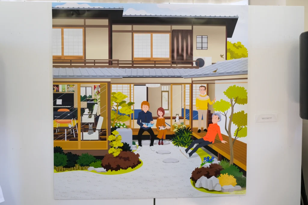 2026年5月15日〜17日「SANISAI ILLUSTRATION WORKS」 出版記念 LIVE ＆ 展示 〜 SANISAI × QUATRE ILLUSTRATION アートクロニクル 〜のライブ＆展示の様子