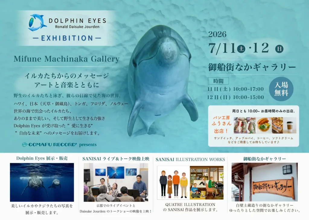 2026年7月11日〜12日、御船街なかギャラリーにてDOLPHIN EYES 展示会 LPメイン画像
