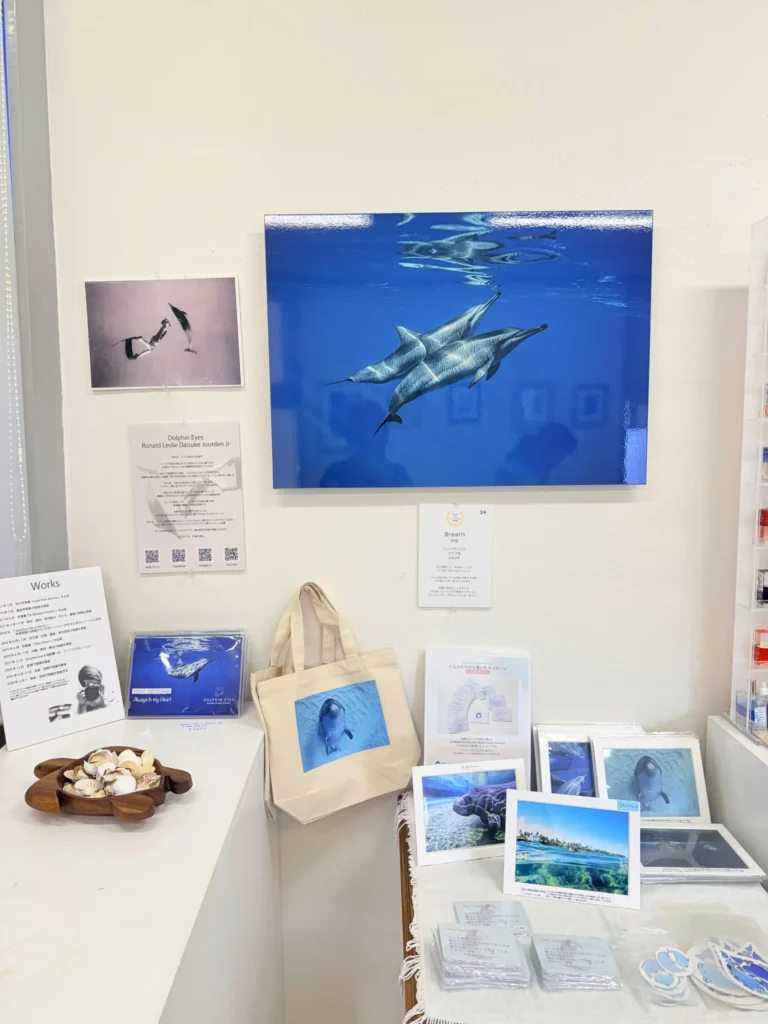DOLPHIN EYESメッセージカード、京都スターポエッツギャラリーでの展示の様子
